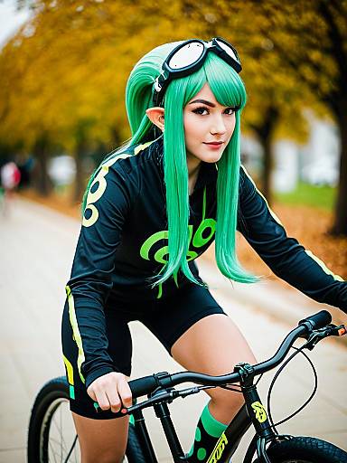 Lifestyle costume photo of Agent 3 (splatoon). Cosplay clothes