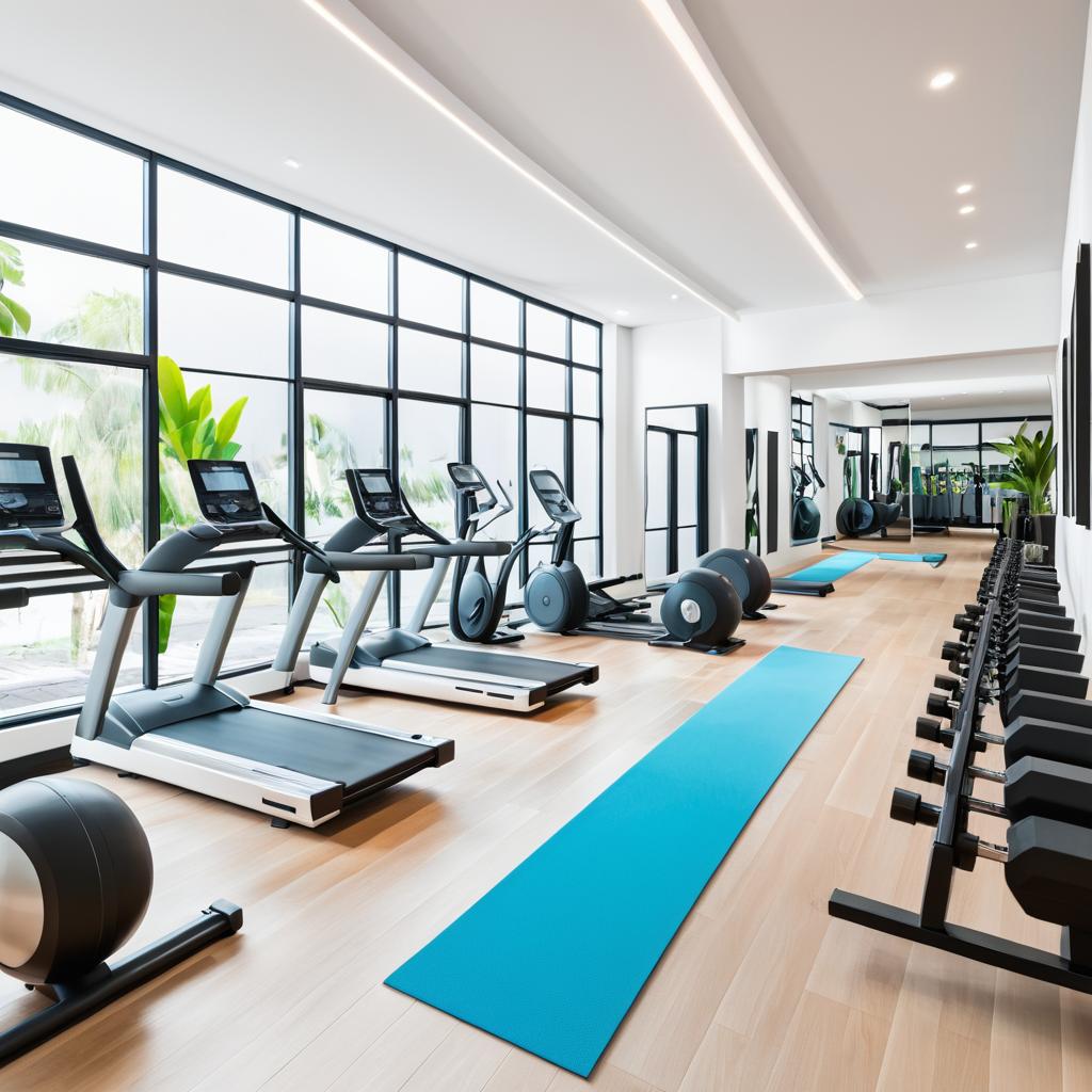 Modern Gym: Workout Meets Relaxation Zone