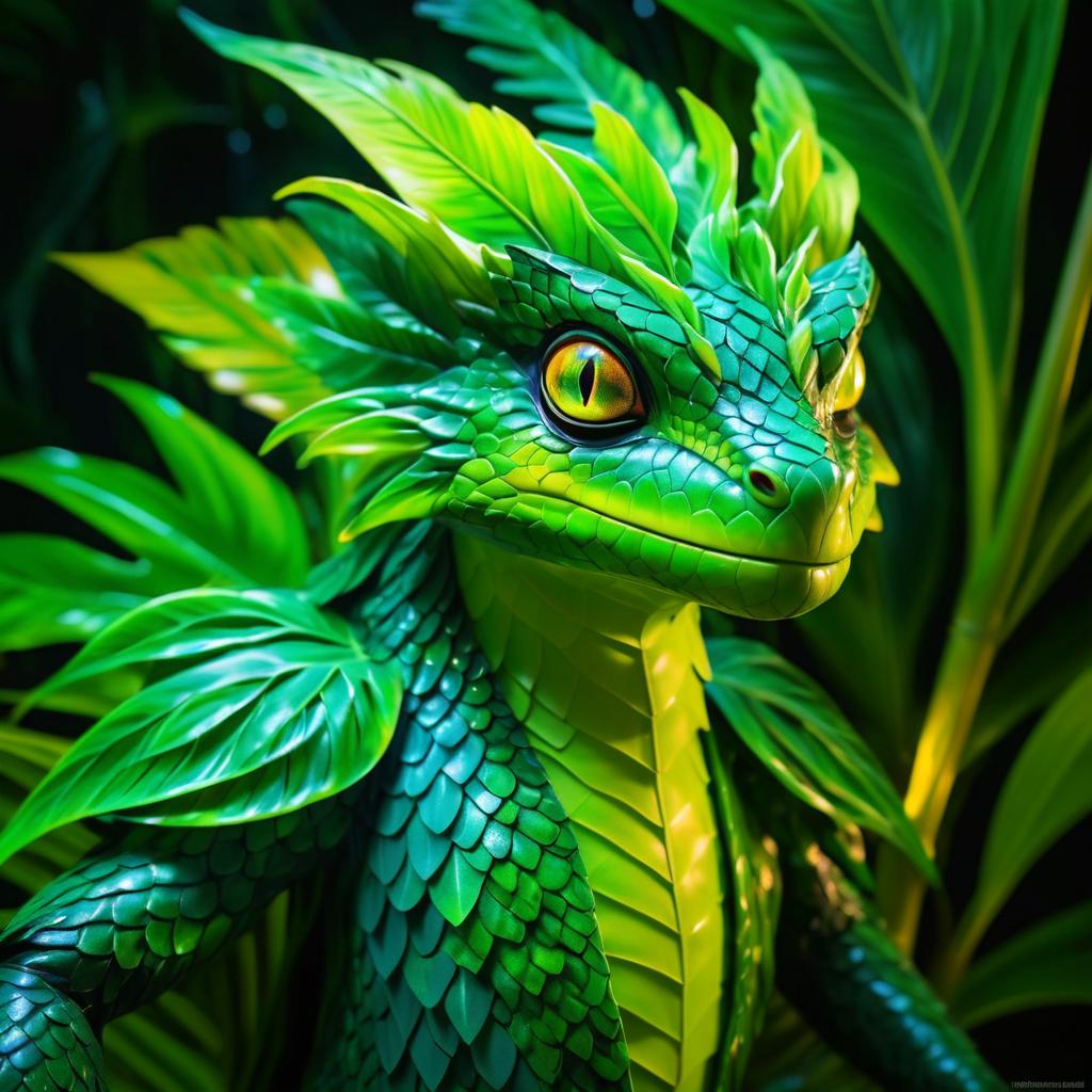 Whimsical Amazonian Creature in Fantasy Art