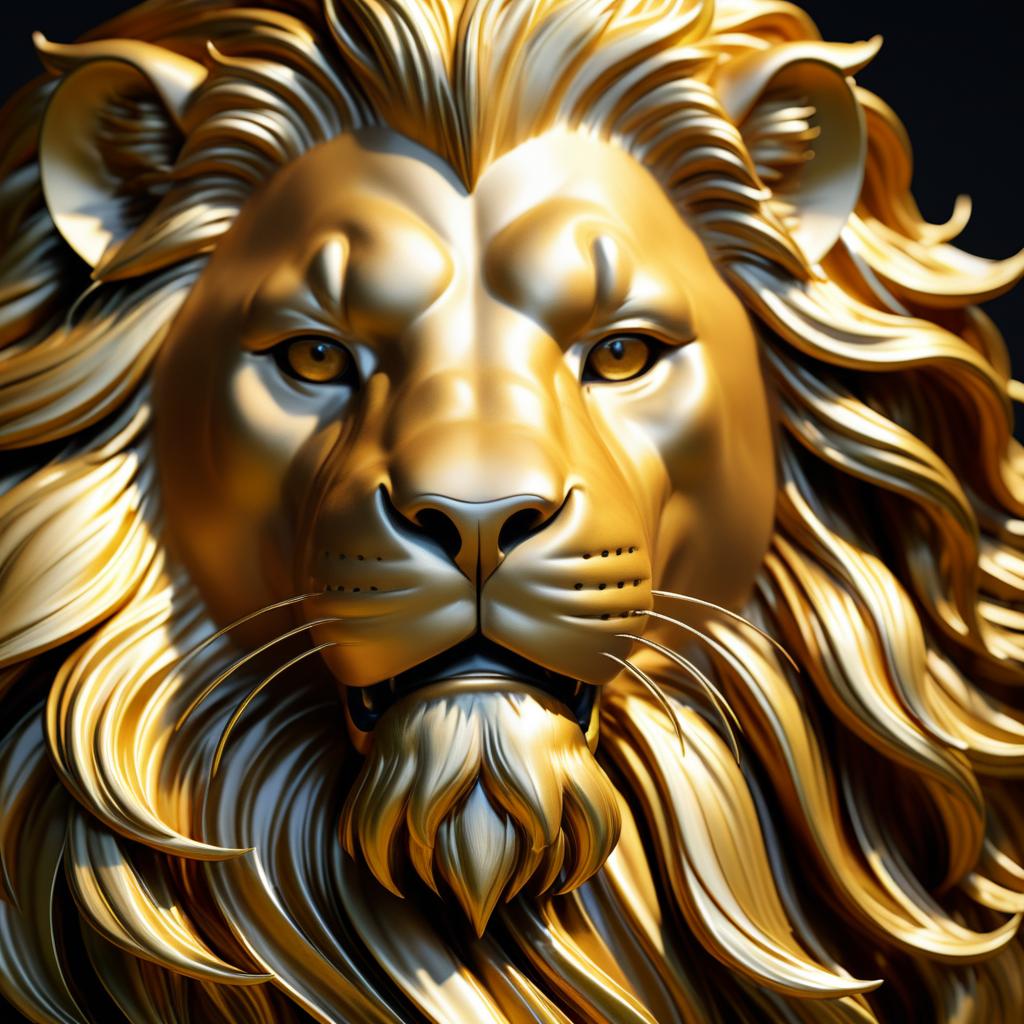 Hyper-Realistic Lion Portrait in UHD