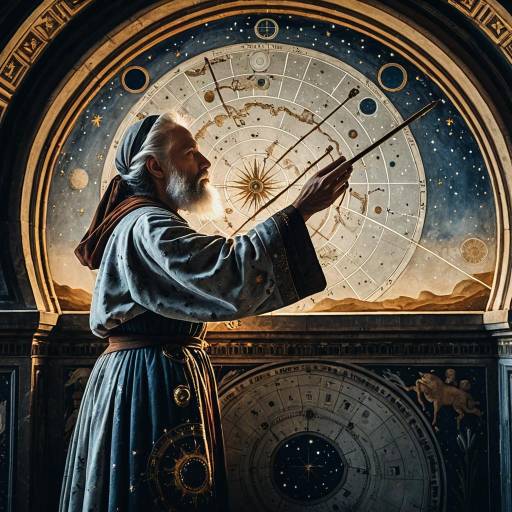Ancient Astronomer in Renaissance Observatory