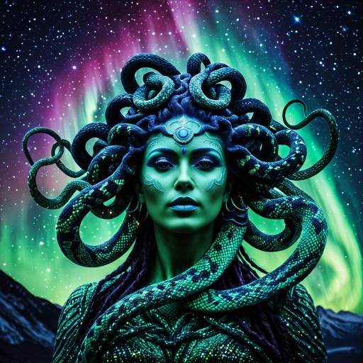 Medusa Under the Aurora Borealis Sky Medusa Under the Aurora Borealis Sky