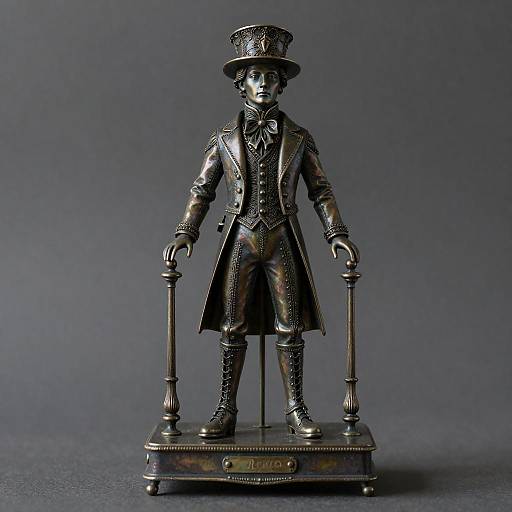 Yearning Victorian Automaton Butler Portrait