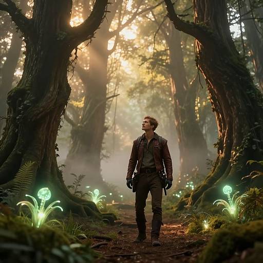 Explorer Trotta in Mystical Dawn Forest