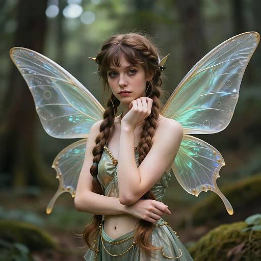 Realistic Bonehaus Mystical Fairy Portrait