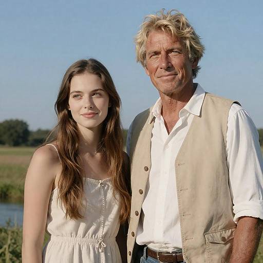 Eloquent Outdoor Portrait of Two Generations