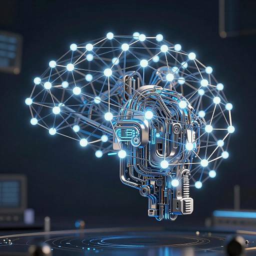 Glowing Neural Network Cybernetic Design