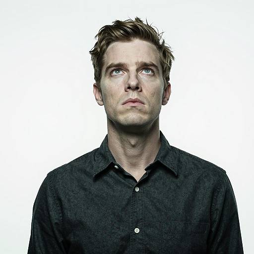 Intense Portrait of a Pale Man