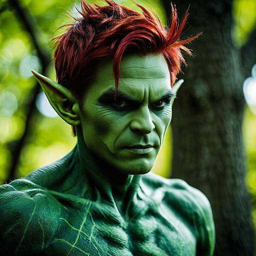 Authentic Green Goblin in Nature