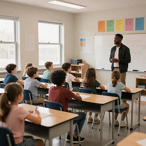 Diverse Classroom with Engaged Students