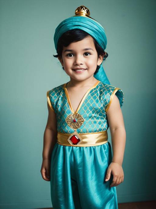 Toddler in Aladdin Costume