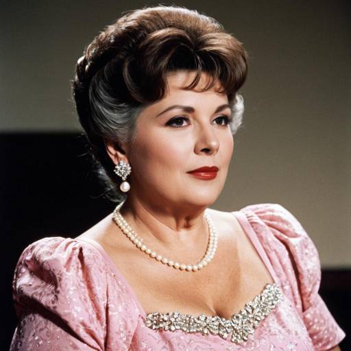 Elegant Older Woman in Pink Dress