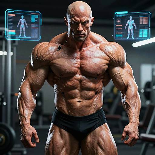Cybernetic Muscle Enhanced Athlete