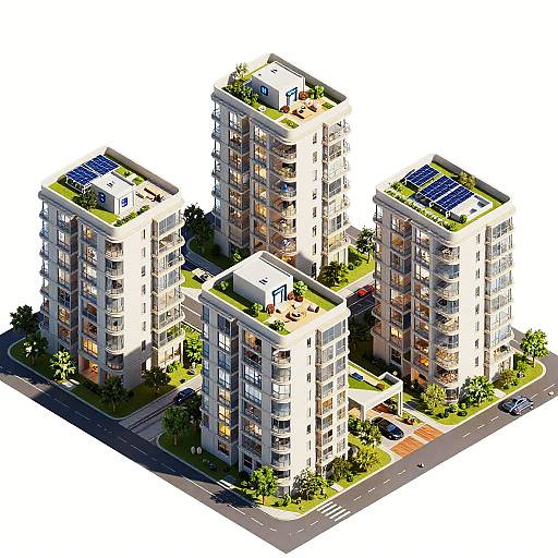 AI Floorplan of Urban Apartment Complex