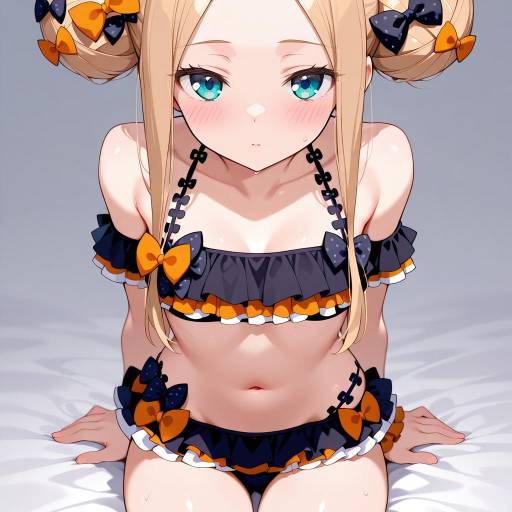 Illustration of Abigail williams (emerald float) (fate), fate/grand order in the style of Outo eguchi