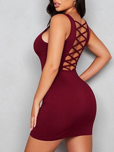 Ruby Red Bodycon Fashion Portrait
