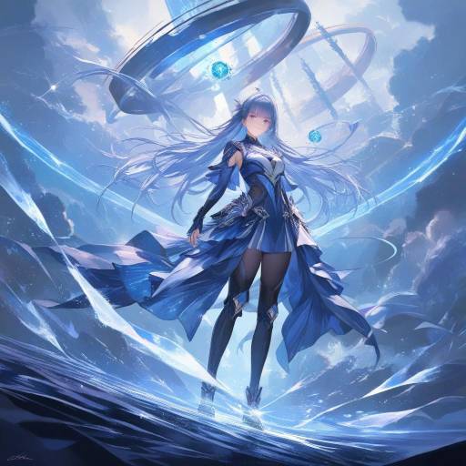 Celestial Warrior in a Magical Dusk
