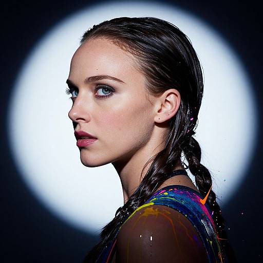 Cyberpunk Goddess Side Portrait