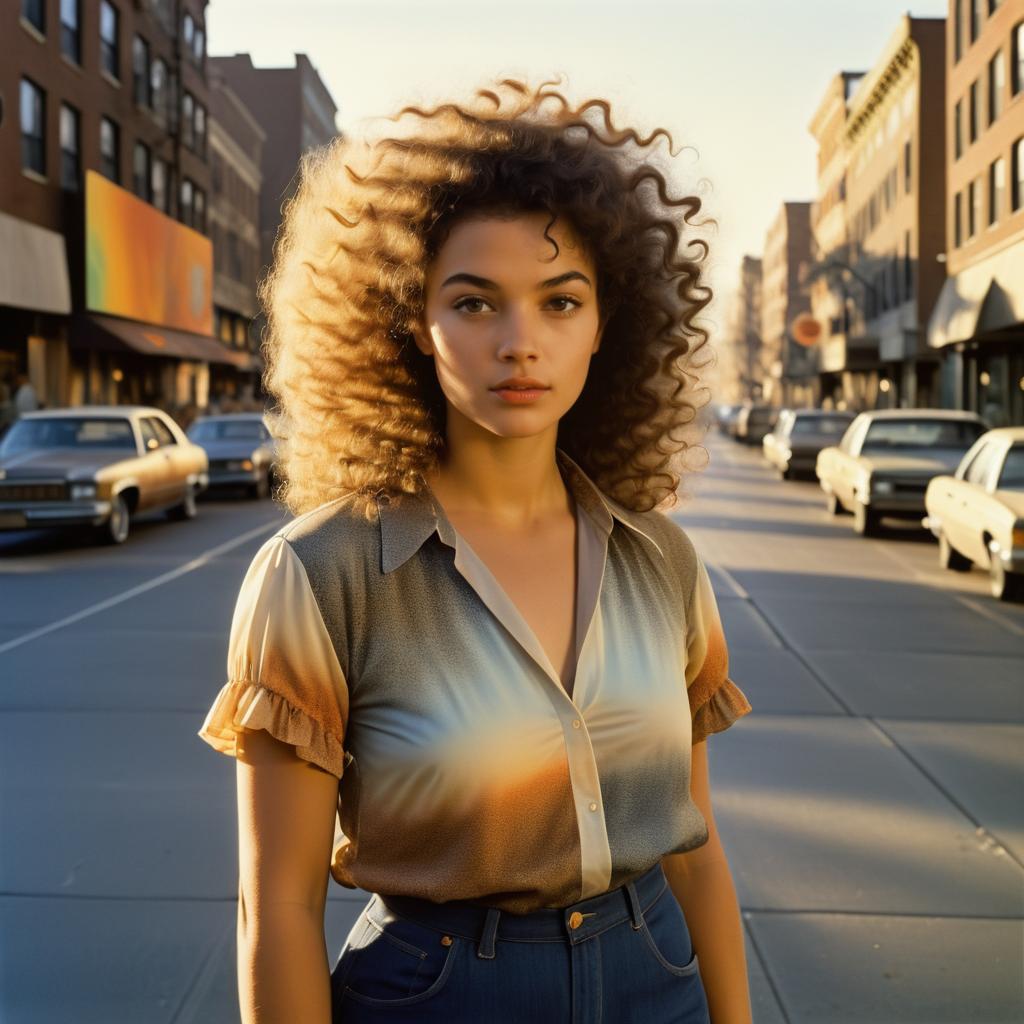 Eerie Elegance: 1970s Street Scene