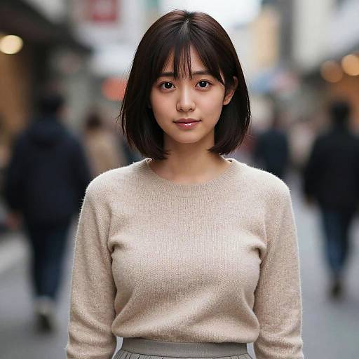 Photorealistic Portrait of Japanese Girl