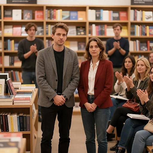 Bookstore Event with Engaging Audience