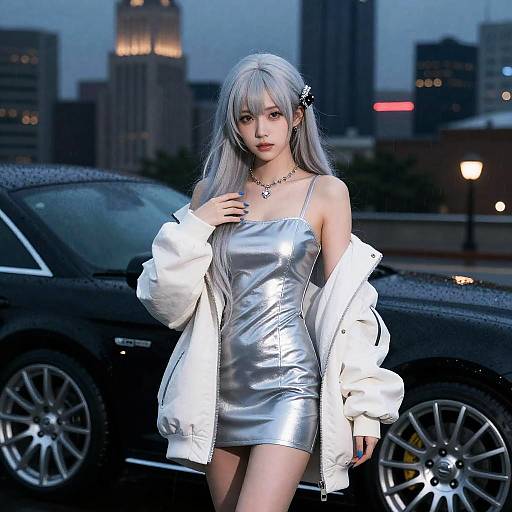 Photorealistic Kpop Idol Night Portrait