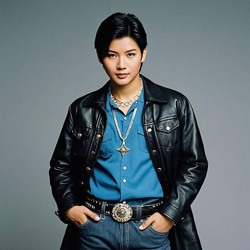 Stylish Young Man in Bling Birthday Outfit