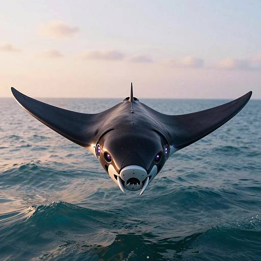 Anthropomorphic Robotic Manta Ray Portrait