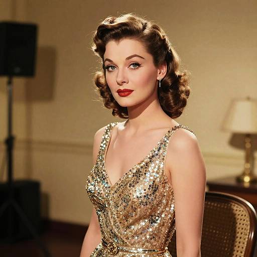 Vintage Glamour Bouffant Hollywood Style