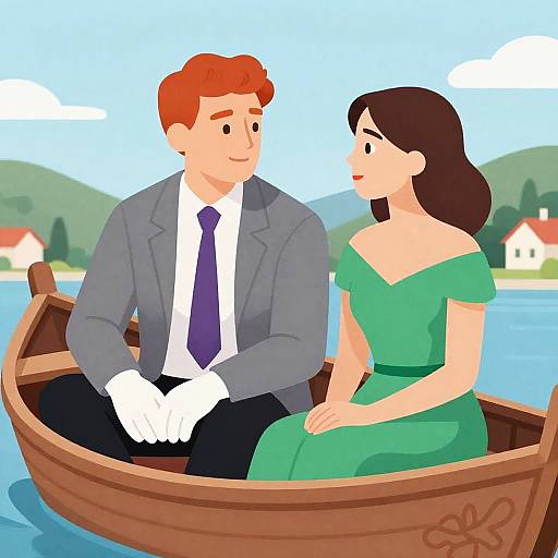 Romantic Scene on the Water