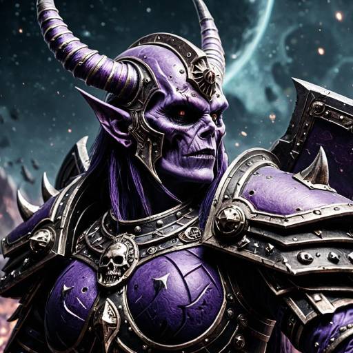 Ultrarealistic Slaanesh Warhammer Warrior