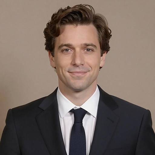 Elegant Portrait of a Smiling Man