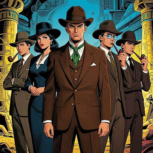 1920s Lovecraftian Investigators at Dig