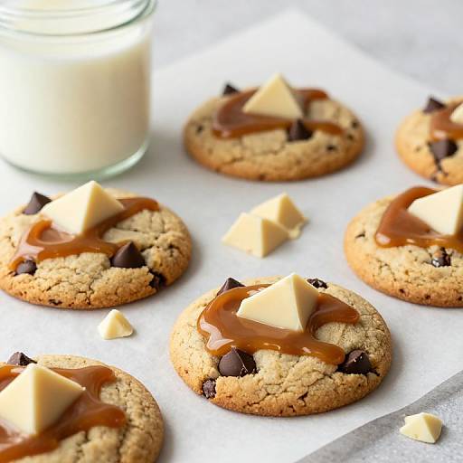 Salted Caramel Dark Chocolate Cookies