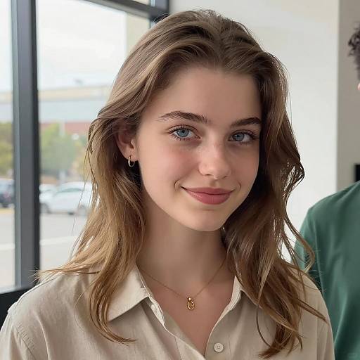 Radiant Young Woman in Natural Light