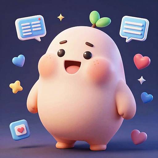 Whimsical Fat Filter Character Design