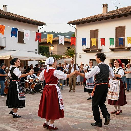 Italian Festival Celebration in Town Square