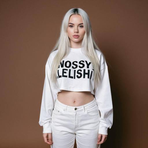 Blonde Woman in White Crop Top and Pants