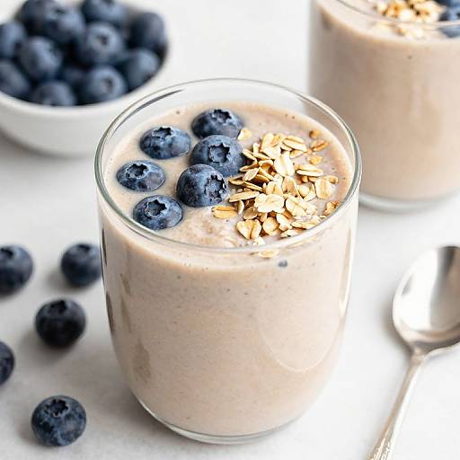 Creamy Blueberry Oatmeal Smoothie