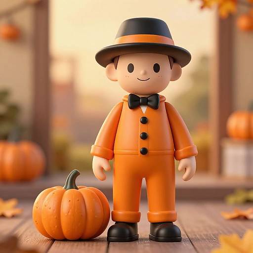 Stylized Mannequin in Autumn Attire