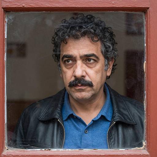 Intense Gaze: Man by the Window