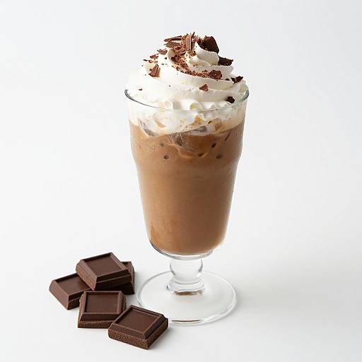 Elegant Iced Coffee with Chocolate