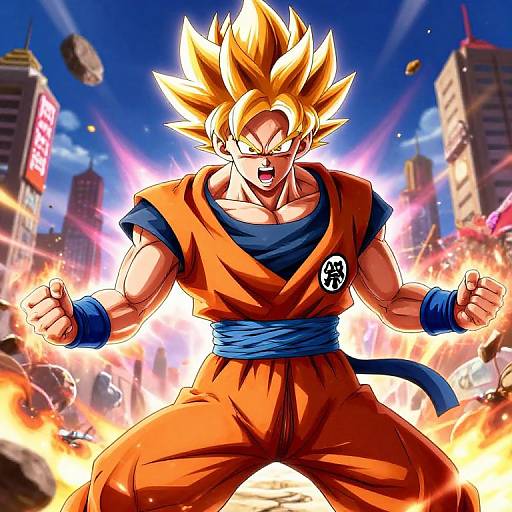 Hyper Realistic Super Saiyan Goku Energy Blast