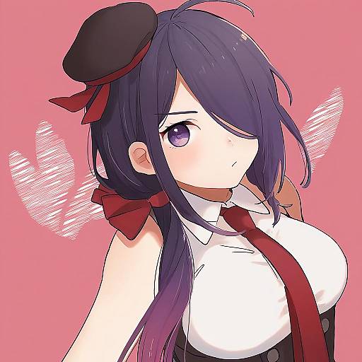 Illustration of Ariake (kancolle), kantai collection in the style of Tama (songe)