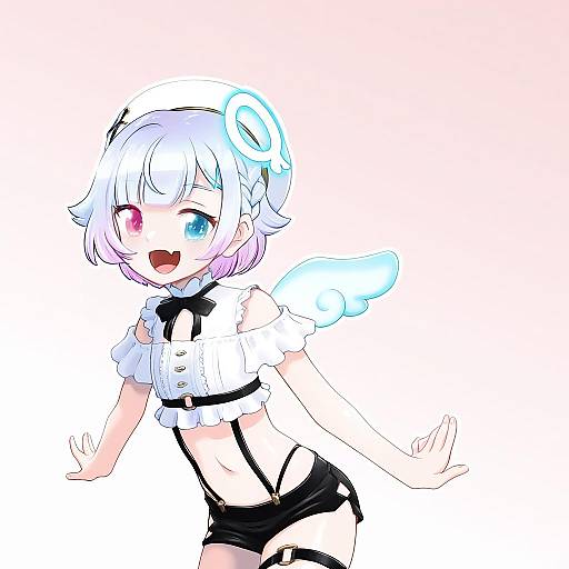 Illustration of Amemiya nazuna, vshojo in the style of Mizuki hitoshi