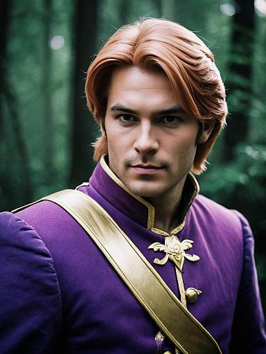 Man in Prince Adam Costume Portrait