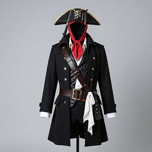 Pirate Costume with Black Coat