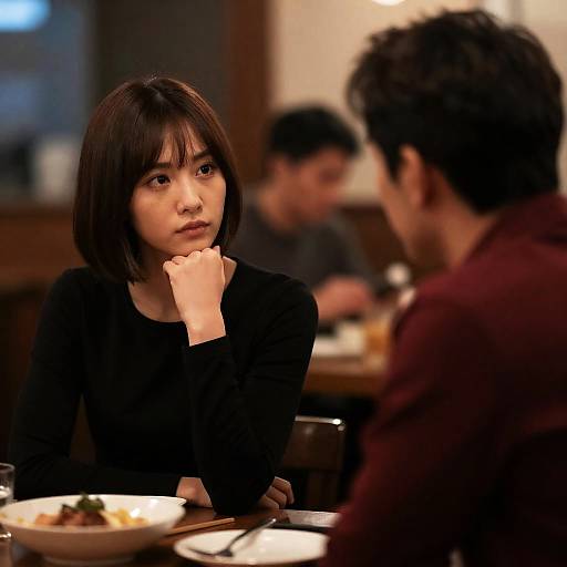 Intimate Dinner Scene in Soft Light