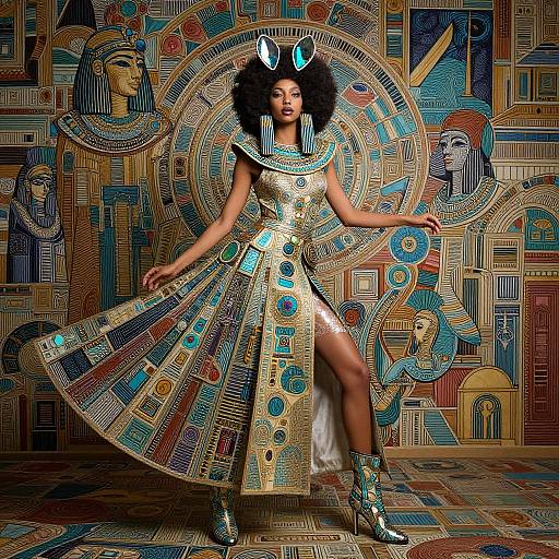 Afrofuturistic Fashion Portrait Masterpiece