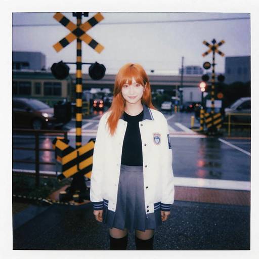 Adachi Rei at Drizzly Twilight Crossing